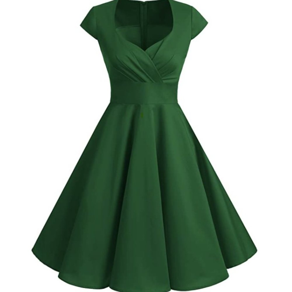 Adorbs 1950s Retro Vintage Cocktail Party Dress